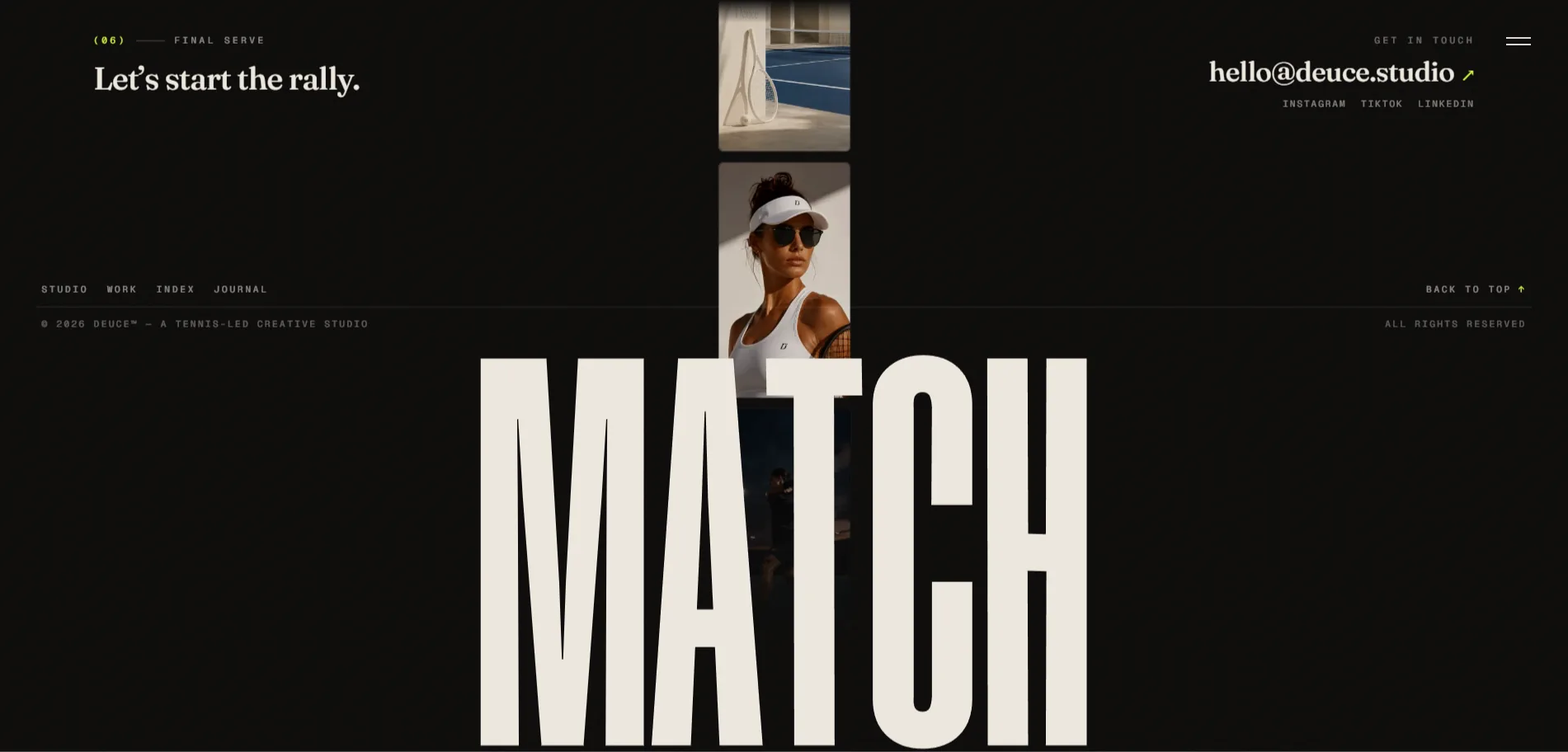 Deuce — Match point