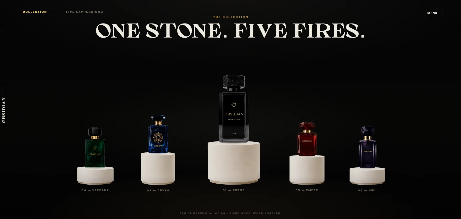 Obsidian — One stone, five fires