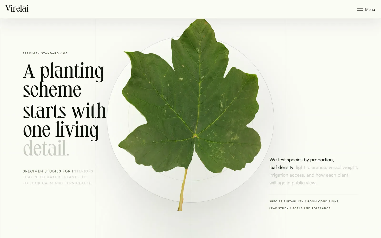 Virelai — One living detail
